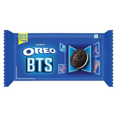 Cadbury Oreo Vanilla Flavour Creme Sandwich Biscuit Mega Family Pack, 876.75 g