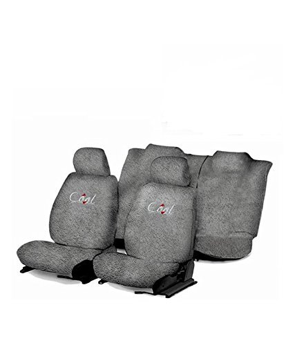 Flomaster Towelmate Seat Cover for Maruti Alto (Set of 3, Grey) (WV0013592)