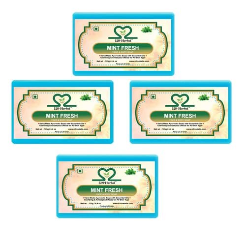 S2M Herbal Pure Mint soap (4 x 125 g)