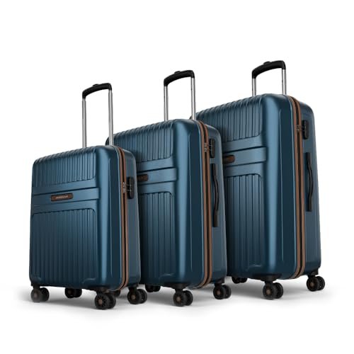 Aristocrat Comet Cabin Polycarbonate Hard Case 8-Wheel Trolley Bag, Blue