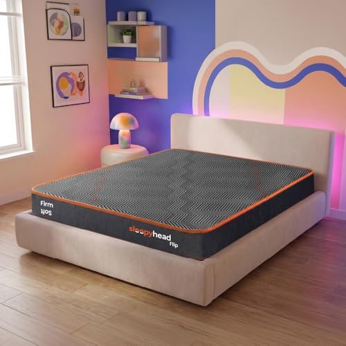 Sleepyhead Flip Designed by Duroflex – Premium Dual Sided High Density Foam King Bed Mattress with Firm & Medium Soft Sides |7 Years Warranty |5 Inch King Size Bed Mattress (72x70x5)