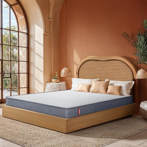 Duroflex LiveIn 2 in 1 Dual Reversible Soft & Firm Sides | 10 Years Warranty | King Bed | Roll Pack Foam Mattress | 5 Inch Bed Mattress King Size (78x72x5)