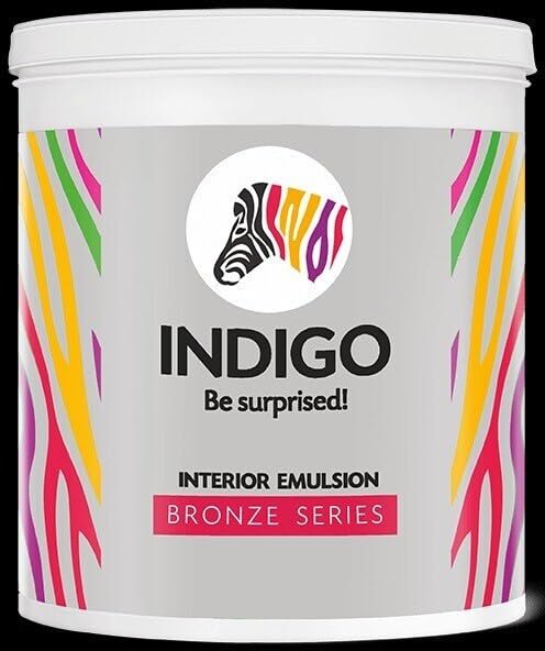 Indigo Interior Emulsion Sliver Series – White | Interior Paint | Matt finish | 10 Liters | White