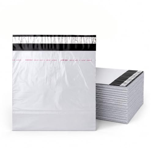 BonKaso Pack of 500 Poly Courier Bags with POD Sleeve 6×8 Inch | 52 Micron Tamper Proof Waterproof Security Envelopes Cover | Self Adhesive Shipping Mailers for E Commerce Packaging