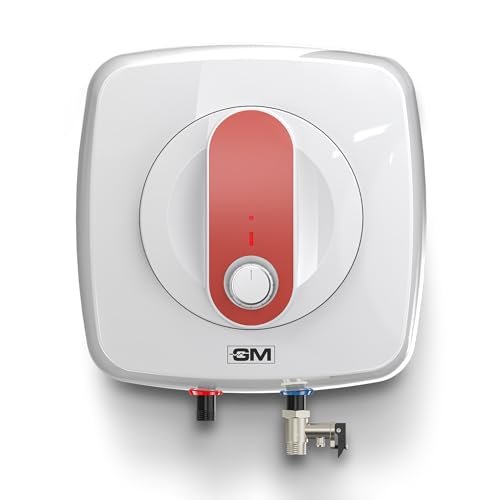 GM Nue+ 6L Water Heater, High-Efficiency Water Geyser – Quick Hot Water, Energy-Saving, Rustproof Body, and Safety Features – Coral