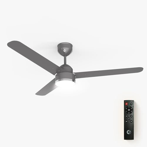 CG AeroSwift Prime Ceiling Fan (1200mm) | High speed BLDC Motor | 5 star rated | LED Downlight | Saves upto 60% Electricity bill | 3+2 Year Warranty |Superior Air Delivery | Glossy Grey