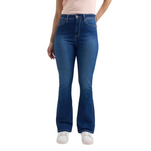 Dion Blue High Waist Flared Softlex Jeans