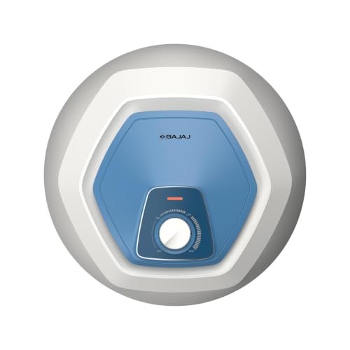 Bajaj Armour Contempo 15L Storage Water Heater | 5 Star Bathroom Geyser | Faster Heating | Thermo-Knob | Shock-Resistant | Rust-Proof | Child Safety | 7Y Tank | 6Y Element | 2Y Warranty | White