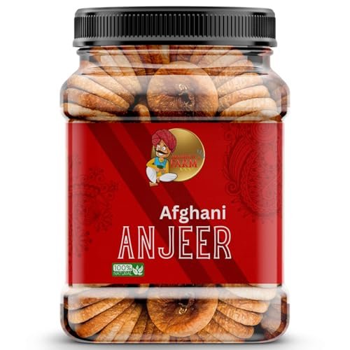 Marwadi Farm Afghani Anjeer Traditional Dried Figs | Naturally Sweet | Wholesome Dry Fruit | Daily Energy Source (1kg)