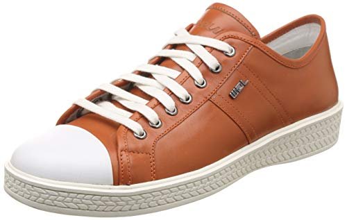 Woodland Men Orange Leather Mules-7 UK/India (41 EU) (OGC 2209116)