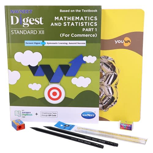 Navneet Mathematics Study Kit 1 Part 1 (1 Digest + 3 Subject Book + 2 Pencils + Sharpner + Eraser + Scale)
