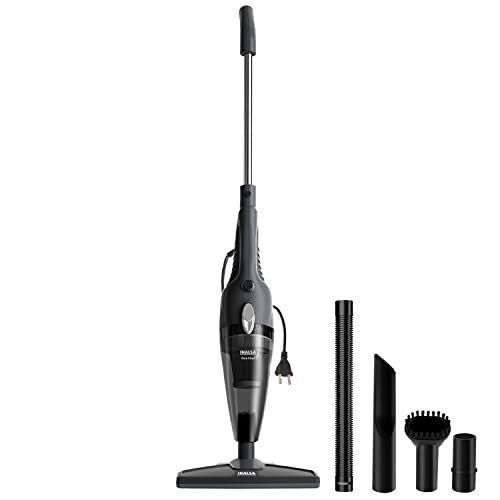 INALSA Vacuum Cleaner for Home|2-in-1 Handheld & Stick Upright Vacuum for Office,800 W with 16KPA Strong Suction|HEPA Filtration|0.8L Dust Tank|Multiple Accessories (Dura Clean Plus)