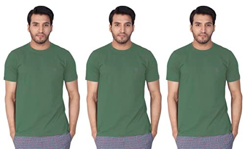 Lux Nitro Men’s Regular Fit (Round Neck T-Shirt_DEEP Grass Green 2XL)