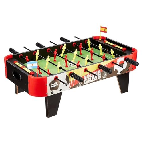 Amazon Brand – Jam & Honey Foosball Table Game for Kids 6+ Years, BIS Certified Safe for Kids, Big Size Tabletop Football, Indoor Soccer for Family Fun, Multicolour