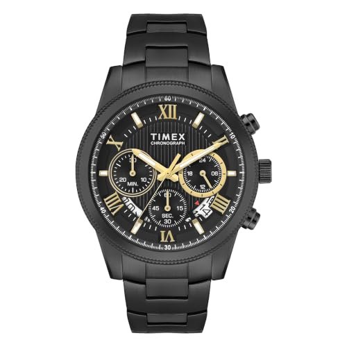 TIMEX Round 44mm Black Dial Analog Men Watch – TWEG39202