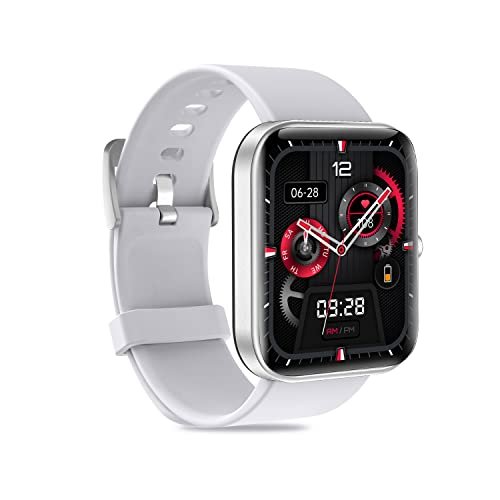 Mustard Rock Smart Watch with 1.81″ HD Display, Bluetooth Calling Watch, 120+ Sports Mode, Multiple Watch Faces, Dedicated Spo2, Supports Android + iOS, AI Voice Assistance(Silver)