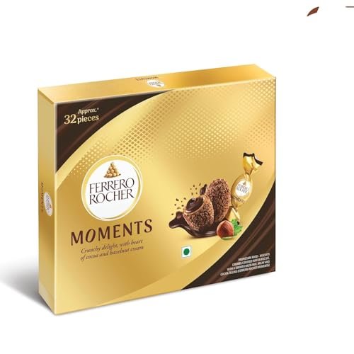 Ferrero Rocher Moments, 32 Pcs,Hazelnut,185.6 Gm