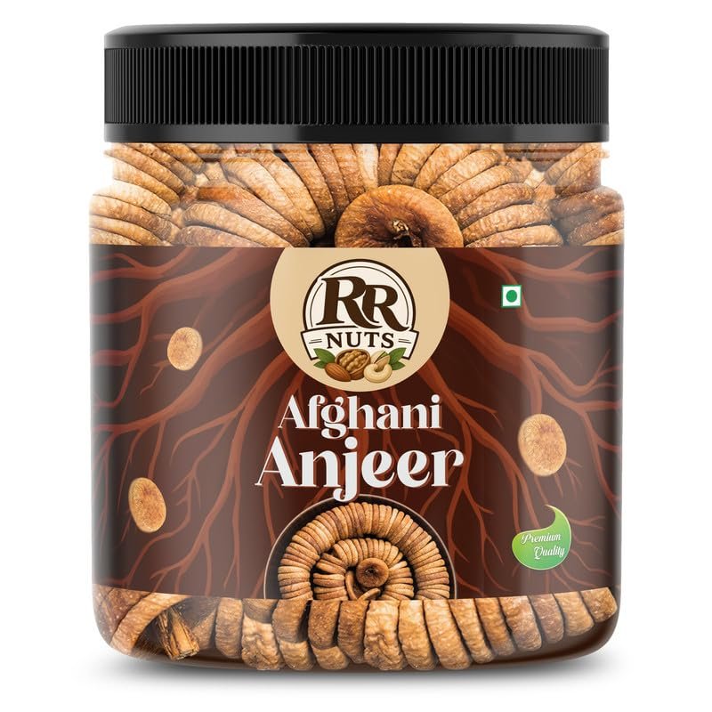 RR NUTS Premium Afghani Anjeer 1kg | Big Size Dried Figs | Premium Dry Figs | Naturally Sweet Anjeer | Ready to Eat Dry Fruit | Dried Afghani Fig Snack