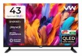 VW 109 cm (43 inches) OptimaX Series Full HD Smart QLED Android TV VW43AQ1
