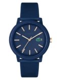 Lacoste Lacoste.12.12 Qtz Basic Blue Round Dial Men’s Watch|Blue Silicone Material|Multi Color Band – 2011234