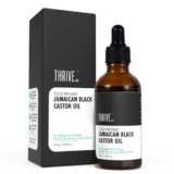 ThriveCo Cold-Pressed Jamaican Black Castor Oil for Hair, Skin, Eyebrows, Eyelashes & Nails | Promotes Scalp Health, Thicker Brows & Lashes | Prevents Hair Breakage | For Men & Women | 50 ml