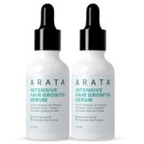 Arata Intensive Hair Growth Serum for Men & Women | 3% Redensyl, 3% Procapil & 5% Kopexil | Onion, Turmeric & Rice Water | Controls Hair Fall, Boosts Hair Growth & Strengthens Hair | Pack of 2 (60ml)