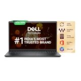 Dell Vostro, Intel Core i3 13th Gen – 1305U, 16GB DDR4 RAM, 512GB, FHD 15.6″/39.6 cm, Windows 11, Office H&S 2024, Carbon Grey, 1.66Kg, 120Hz 250 nits Narrow Border Display, Intel UHD Graphics Laptop