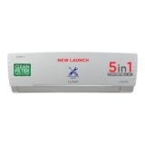 Lloyd 1.5 Ton 3 Star Inverter Split AC (5 in 1 Convertible, Copper, Anti-Viral + PM 2.5 Filter, White with Chrome Deco Strip, GLS18I3FWAGC)