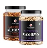 Nature Purify Dry Fruits Combo Pack 800g California Alomnd, Cashew Nuts 400g Each
