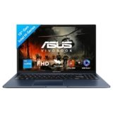 ASUS Vivobook 15, Smartchoice,Intel Core i5 13th Gen 13420H,16GB RAM, 512GB SSD, FHD 15.6″,Windows 11, Office Home 2024, Quiet Blue, 1.70 kg, X1502VA-BQ836WS,Intel UHD iGPU, M365 Basic (1Year)* Laptop