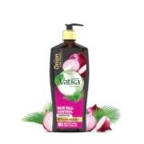 Dabur Vatika Onion Hair Fall Control Shampoo – 640ml | Up to 97% Hair Fall Reduction I With Onion and Saw Palmetto I No Nasties Shampoo | Fortified with Vitamin E & Pro-Vitamin B5