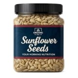Organic Box 100% v Natural and Premium Raw Sunflower Seeds For Eating | Protein and Fibre Rich Superfood, Healthy Seeds [Jar Pack] (1 Kg)
