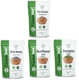 NeutraVed Combo Pumpkin + Sunflower + Chia + Flax seeds | Each 250 gm Raw Seeds fo Eating – 1kg