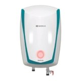 Havells Instanio 10 Litre Storage Water Heater (Geyser) | Color Changing Temp. Sensing LED Indicator | Anti Rust Tank | Warranty: 5 Year on Tank | High Rise Compatible (White Blue)