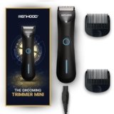 Menhood Grooming Trimmer Mini|Body Private Part Shaving Trimmer for Men|Rechargeable|Cordless|Waterproof|LED Torch|Upto 90 Min Run-Time|Skin Protective|Travel Friendly|,Battery Powered
