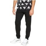 Adidas Men Mid Rise Regular Track Pants (IC9409_Black, Small