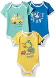 Amazon Brand – Jam & Honey 100% Cotton Rompers/Sleep Suits/Onesies/Night Suits for Baby Boys | New Born Baby Clothes – 0 to 24 Months (Pack of 3)