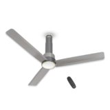 Havells 1200mm Elio Prime BLDC Ceiling Fan | Remote Controlled, High Air Delivery Fan | 5 Star Rated, Upto 60% Energy Saving, 2+1* Year Warranty | (Pack of 1, Slate Mist) Grey