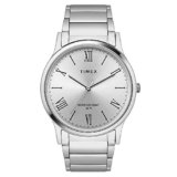 TIMEX Classics Analog Watch for Man with Silver Round Dial & Silver Stainless Steel Bracelet Band Water Resistant Men’s Wrist Watches – TW000R430