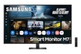 Samsung 43″(1.08m) 4K M7 Vision AI Smart Monitor|UHD 3840 x 2160|Smart TV Experience with AI|Type-C|Apple AirPlay|Gaming Hub|Remote|Speakers|Wi-Fi|Bluetooth|AI Picture & Sound|LS43FM700UWXXL|Black